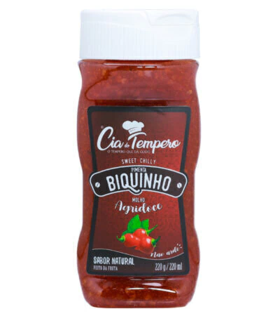 Molho de pimenta biquinho agridoce Cia.temp 220g