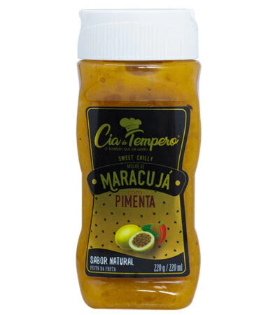 Molho de maracujá¡ c/ pimenta Cia.temp 220 ml