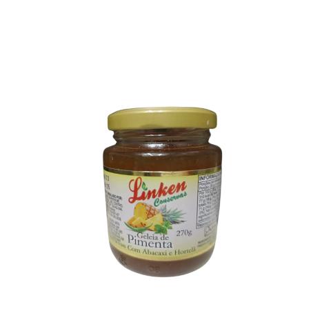 Geleia de pimenta com abacaxi Linken 270g
