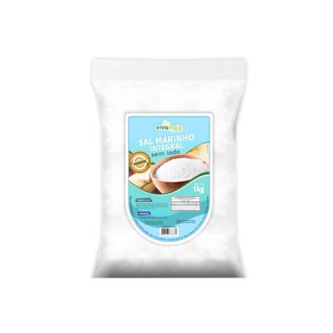 Sal marinho integral sem iodo pc 1kg