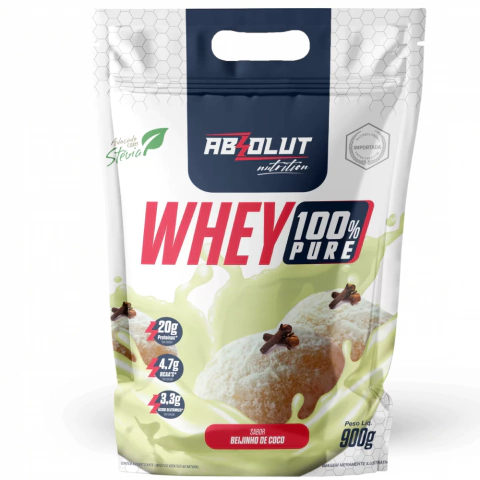 Whey 100% pure beijinho de coco 900g