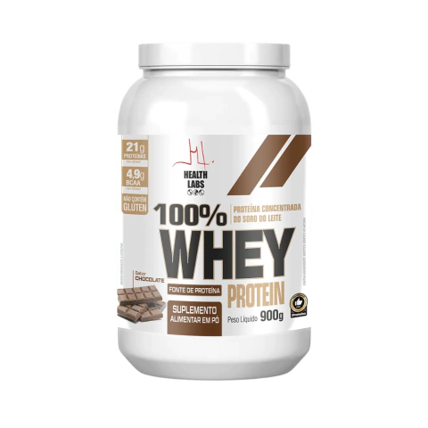 100% Whey Protein chocolate Healt Labs 900g