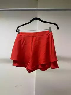 Short Zara rojo | Talle s - comprar online