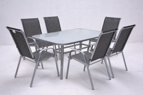 Mesa Aria con 6 sillones Sun