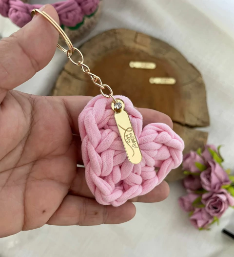 Etiquetas Outubro Rosa Laço Pingente 3,5 cm