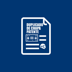 Duplicado de chapa patente motos - comprar online