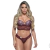 Conjunto de Lingerie Rendado 2 Cores G - Vinho e Branco