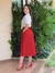 Saia Midi Lindo Momento Vermelho na internet