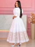 Vestido Supermidi Algodão Bordado Artesanal - Menina Chic