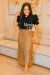 Saia Supermidi Marrom Boho Chic - Menina Chic