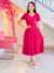 Vestido Midi Rosa Pink Essência - comprar online