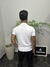 Camiseta masculina Gola media Branca - Estilo Patrones