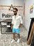 Camisa masculina bata manga longa