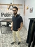 Camisa Masculina gola padre manga curta