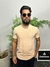 Camiseta masculina designer bege na internet