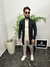 Cardigan Masculino Tricot preto - Estilo Patrones
