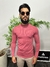 Camisa masculina meia estação gola media Bordo - Estilo Patrones