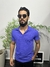 Camisa polo masculina azul Royal na internet