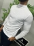 Camisa masculina meia estação gola media branca - comprar online