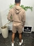 Conjunto moletom masculino - La capa marrom claro - Estilo Patrones