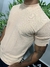 Camiseta masculina designer bege - comprar online