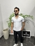 Camisa polo masculina cinza
