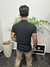 Camiseta masculina Gola média Preta - Estilo Patrones