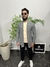 Cardigan Masculino Tricot cinza