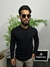 Suéter masculino Relevo preto - Estilo Patrones