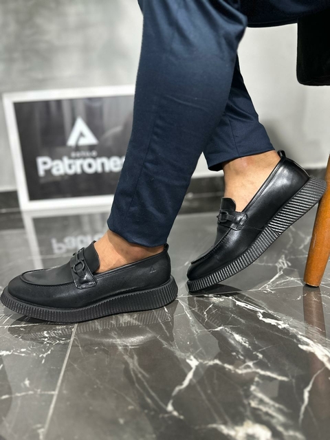 Sapato loafer masculino all black