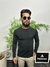 Suéter masculino Preto detalhes em relevo - Estilo Patrones