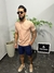 Camiseta Texturizada masculina bege