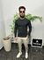 Suéter masculino Preto detalhes em relevo - loja online