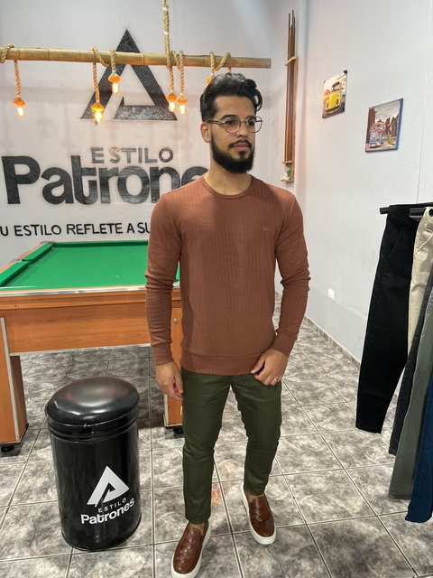 Suéter Premium Masculino - Marrom