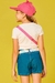 Blusa kukie em Canelado Rosa - Costas