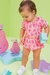 Body kukie Romper Melancia Infantil para Bebês