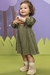 Vestido kukie Bear Baby em Malha Wave Verde