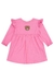 Vestido kukie Bear Baby em Malha Wave Rosa - Detalhes