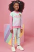 Conjunto kukie Infantil Inverno com Calça e Blusão Arco Iris - Frente