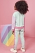 Conjunto kukie Infantil Inverno com Calça e Blusão Arco Iris - Costas