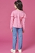 Conjunto kukie de Bata e Calça em Jeans com Elastano - Costas