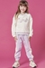 Conjunto kukie Sweet de Blusão em Pelo Estrela e Calça em Moletom com Pelúcia - frente