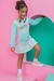 Vestido kukie Happy Color em Moletom com Pelúcia