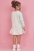 Vestido kukie Happy Color em Moletom com Pelúcia - Costas