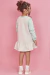 Vestido kukie Happy Color em Moletom com Pelúcia - Costas
