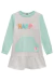 Vestido kukie Happy Color em Moletom com Pelúcia - Detalhes