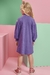 Vestido kukie Love em Canelado Capri - Costas