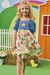 Vestido Infantil Kukiê Jeans E Malha - Frente