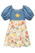 Vestido Infantil Kukiê Jeans E Malha - Frente