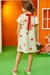 Vestido Infantil em Cotton Linho Kukiê Porquinha - tema fazendinha - Costas